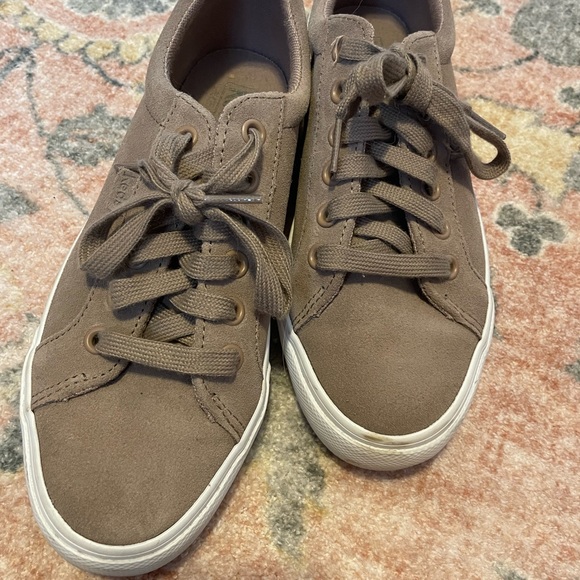 Taupe Lace Up Keds - Picture 4 of 4